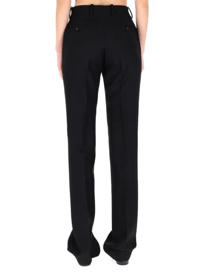 Tom Ford Sharp Herringbone Tailored Straight Pants In Black