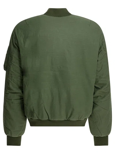 Nonnative Trooper Puff Bomber Jacket In Green