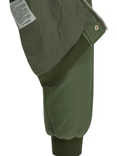 Nonnative Trooper Puff Bomber Jacket In Green