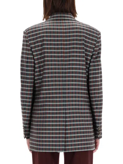 Etro Double-breasted Jacket In Blue