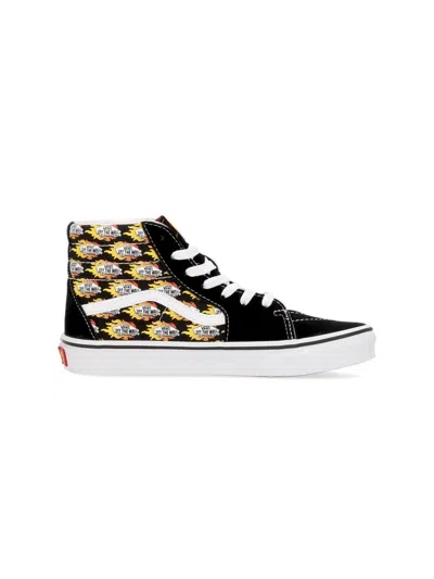 Vans "flame Logo Repeat" Sneaker In Black