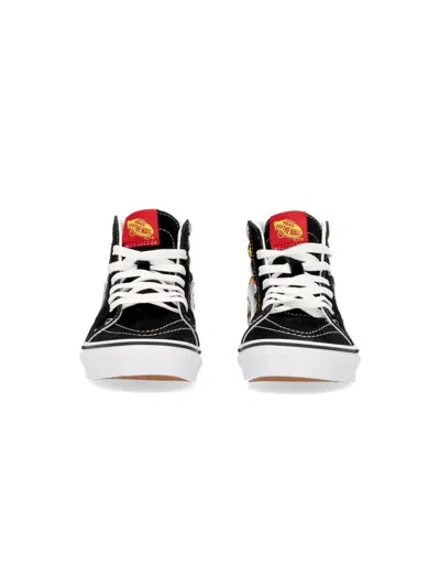 Vans "flame Logo Repeat" Sneaker In Black