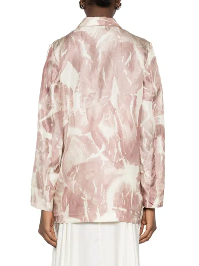 Alysi Printed Single Breasted Jacket In Neutral