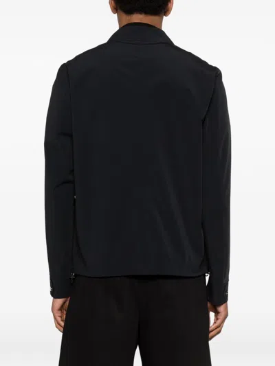 Herno Nylon Overshirt In Black