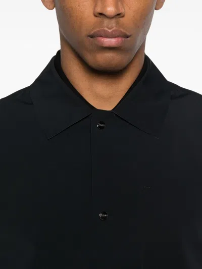 Herno Nylon Overshirt In Black