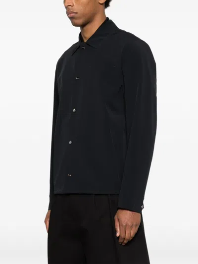 Herno Nylon Overshirt In Black