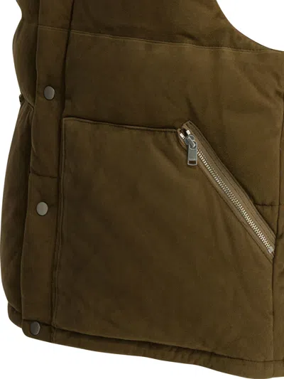 Nonnative "explorer" Sleeveless Jacket In Brown