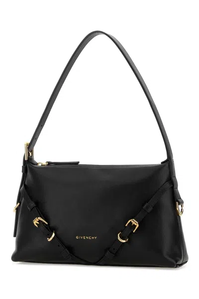 Givenchy Mini Voyou Leather Shoulder Handbag 29.5cm In Black