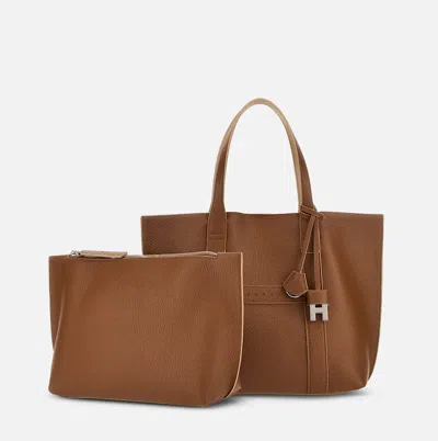 Hogan Script Shopping Small In Brown
