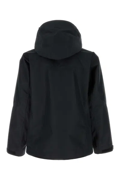 Prada Black Polyester Windbreaker In Blue
