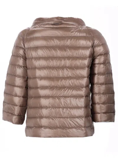 Herno Reversible Puffer Coat In Blue