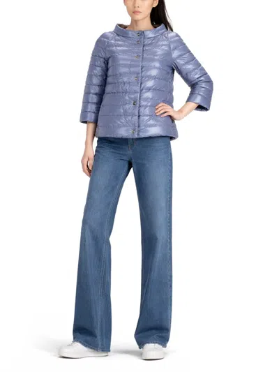 Herno Reversible Puffer Coat In Blue