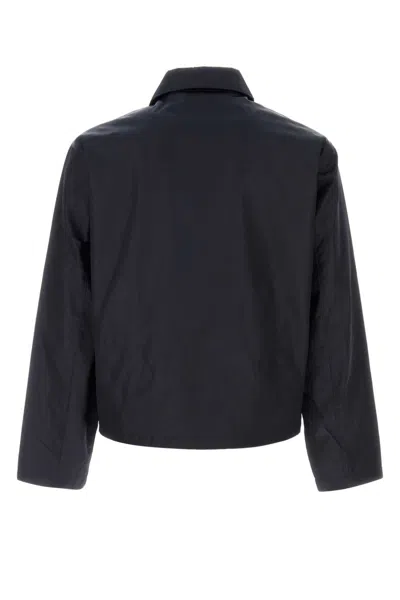 Prada Navy Blue Re-nylon Jacket In Blue