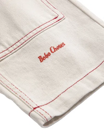 Bobo Choses Pants "twill" In White