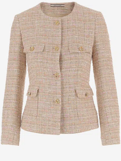 Tagliatore Button Flap-pocket Jacket In Brown