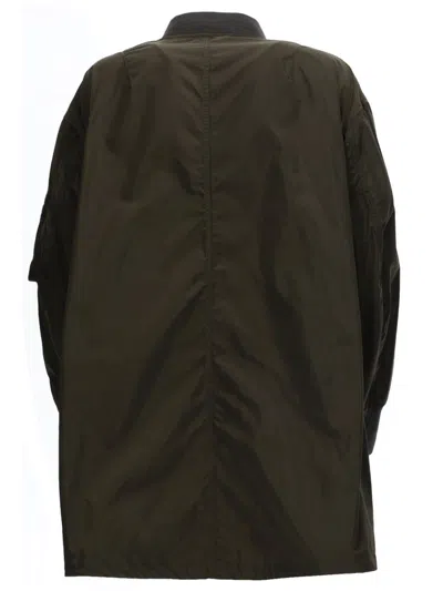 Aspesi Neutrals Smooth Shiny Finish Bomber Jacket In Black