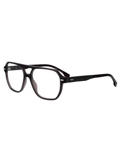 Hugo Boss Black Acetate Glasses In White