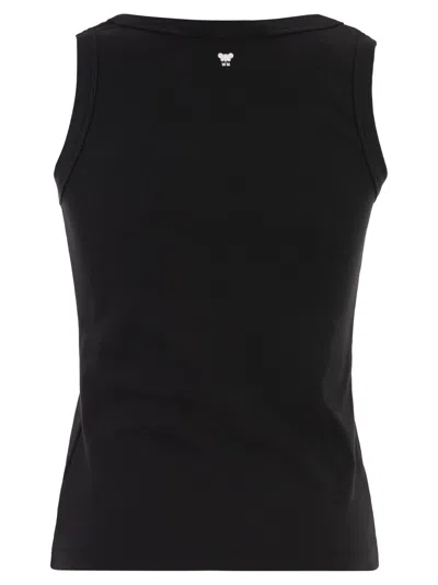 Weekend Max Mara Weekend Maxmara Wkdmultic Stretch Cotton Top In Black