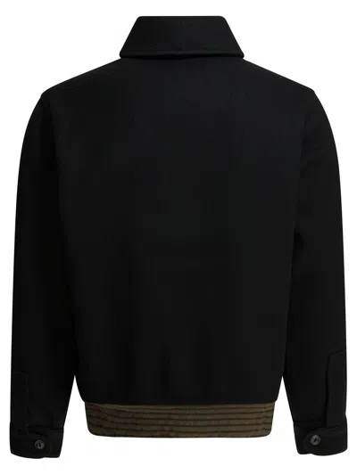 Buzz Rickson's Wool Bomber Jacket Jackets And Coats Black In Black