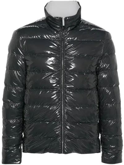 Thom Browne Reversible Quilted Down Jacket In Gray