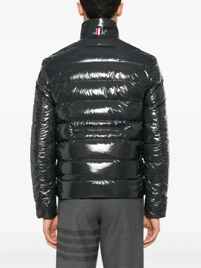 Thom Browne Reversible Quilted Down Jacket In Gray