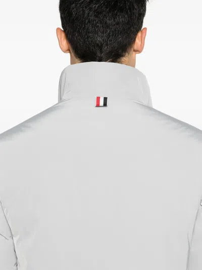 Thom Browne Reversible Quilted Down Jacket In Gray