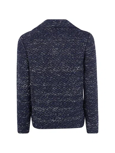 Base Cotton Blend Single-breasted Jacket In Black