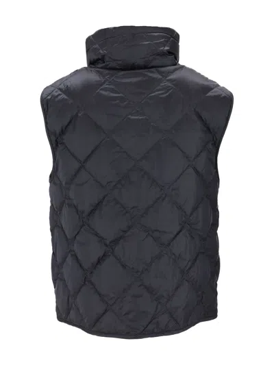 Max Mara The Cube Navy Down Jacket In Black