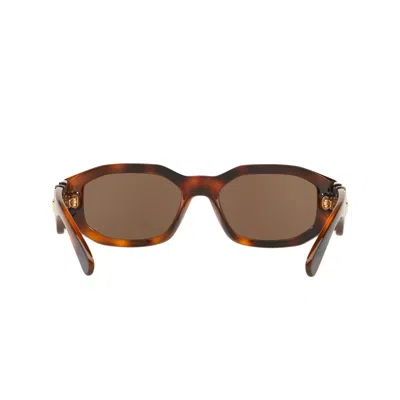 Versace Eyewear Rectangular Frame Sunglasses In Multi
