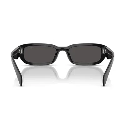 Prada Symbole Rectangular Sunglasses, 55mm In Black