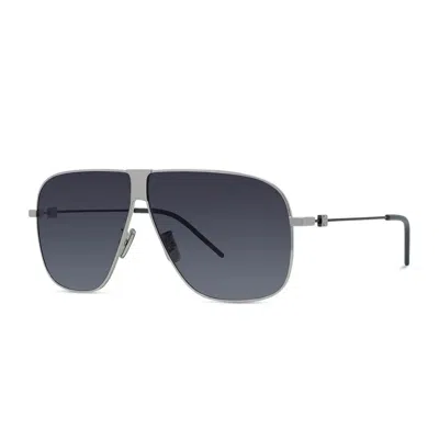 Givenchy Speed Silver Pilot Sunglasses In Blue