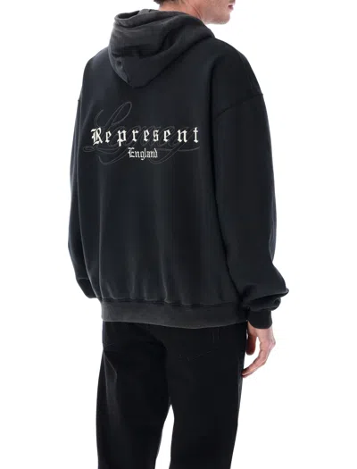 Represent Owners Club Script Hoodie In Black