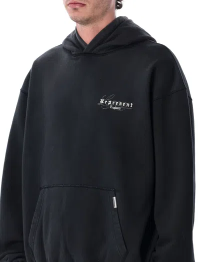 Represent Owners Club Script Hoodie In Black