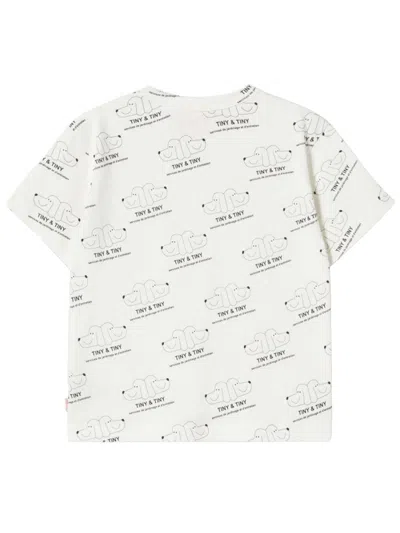 Tinycottons "tiny & Tiny" T-shirt In White