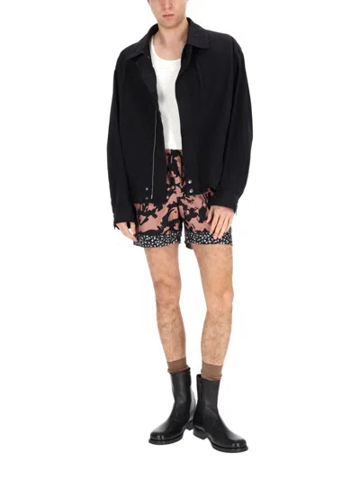 Dries Van Noten Collared Jacket Featuring Practical Front Pockets In Black
