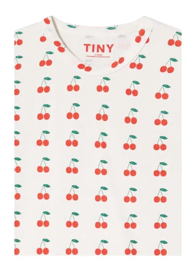 Tinycottons "cherries" T-shirt In White