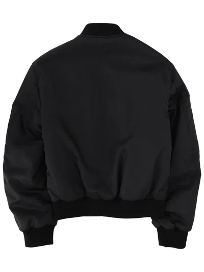 Versace Reversible Bomber Jacket In Black