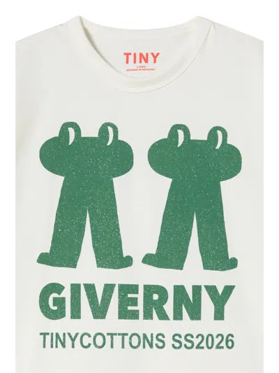 Tinycottons "frog & Frog" T-shirt In White