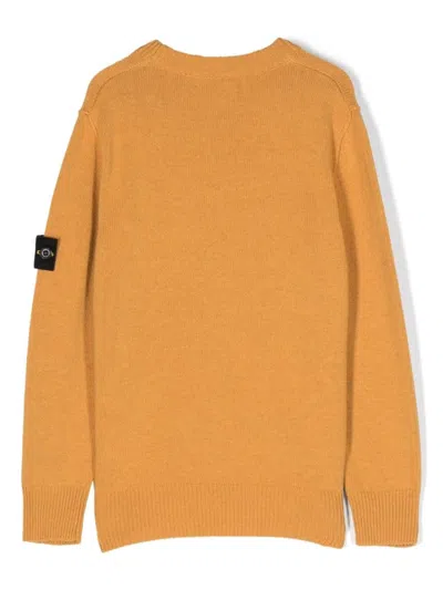 Stone Island Pull Roll In Orange