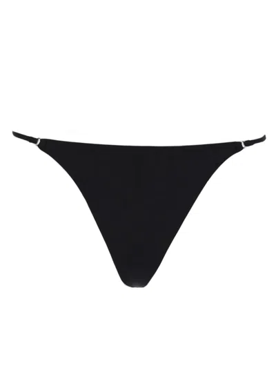Diesel Triangle Bikini Top Minimal Coverage Straps In Black