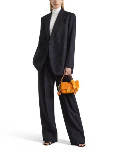 Fendi Wool Blazer In Blue