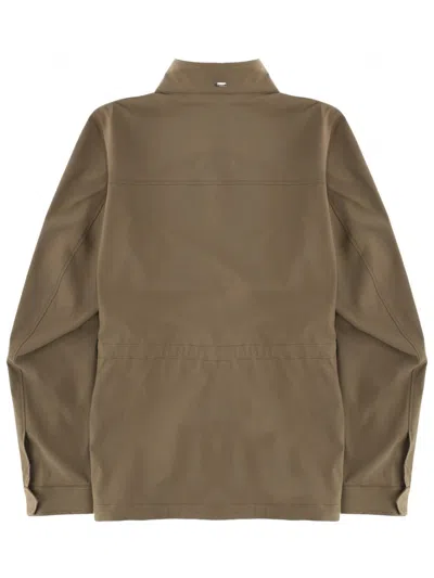 Herno Brown Utility Four Pockets Jacket In Brown