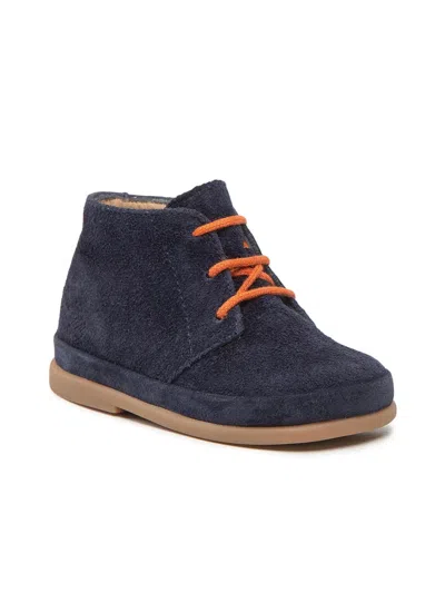 Pom D'api Mini Derby Dress Shoes For Boys In Blue