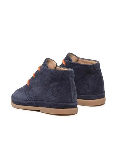 Pom D'api Mini Derby Dress Shoes For Boys In Blue