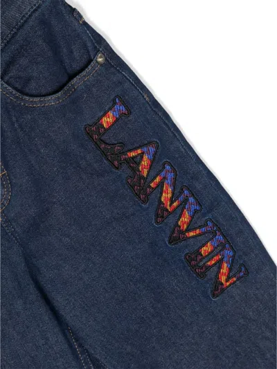Lanvin Jeans With Logo In Blue