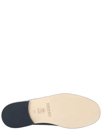 Hereu Black Leather Lace-ups In Black