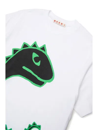 Marni "dinosaur" T-shirt In White