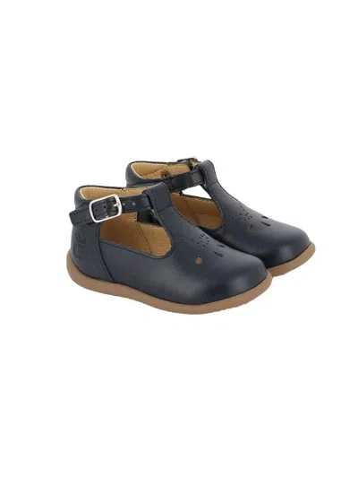 Pom D'api Mini Stand-up Sandals For Baby Boys In Blue