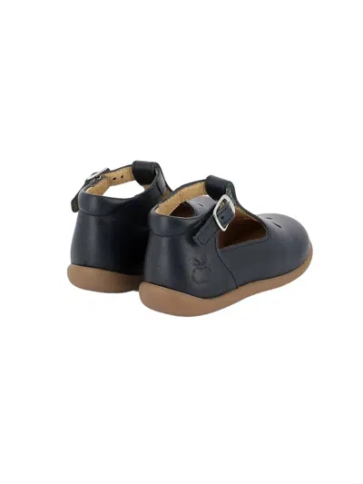 Pom D'api Mini Stand-up Sandals For Baby Boys In Blue