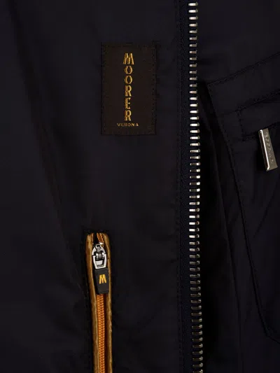 Moorer Coats Blue In Black